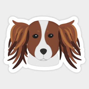 Kooikerhondje Cartoon Face Sticker